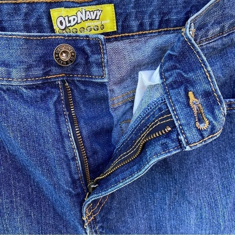 Old Navy Kids Straight Droit Darkstone Adjustable Jeans Sz 16
